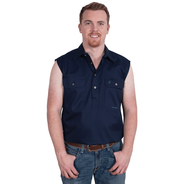 Men's - Jack - 1/2 Button Sleeveless