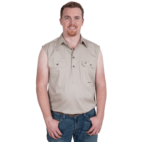 Men's - Jack - 1/2 Button Sleeveless