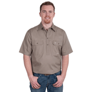 Men's - Adam - 1/2 Button Short Sleeve