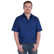 Men's - Adam - 1/2 Button Short Sleeve