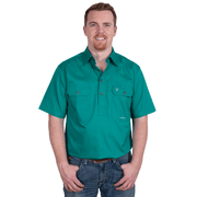 Men's - Adam - 1/2 Button Short Sleeve