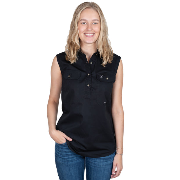 Women's - Kerry - 1/2 Button Sleeveless