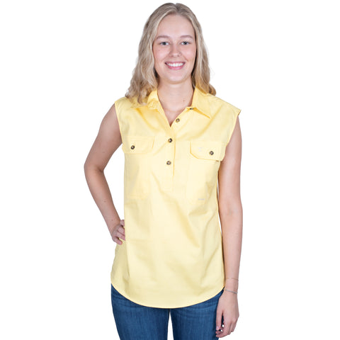 Women's - Kerry - 1/2 Button Sleeveless