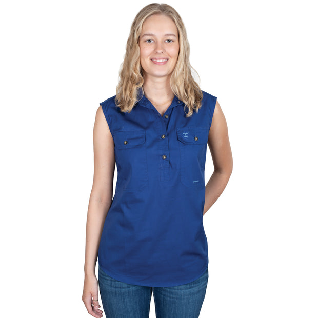 Women's - Kerry - 1/2 Button Sleeveless