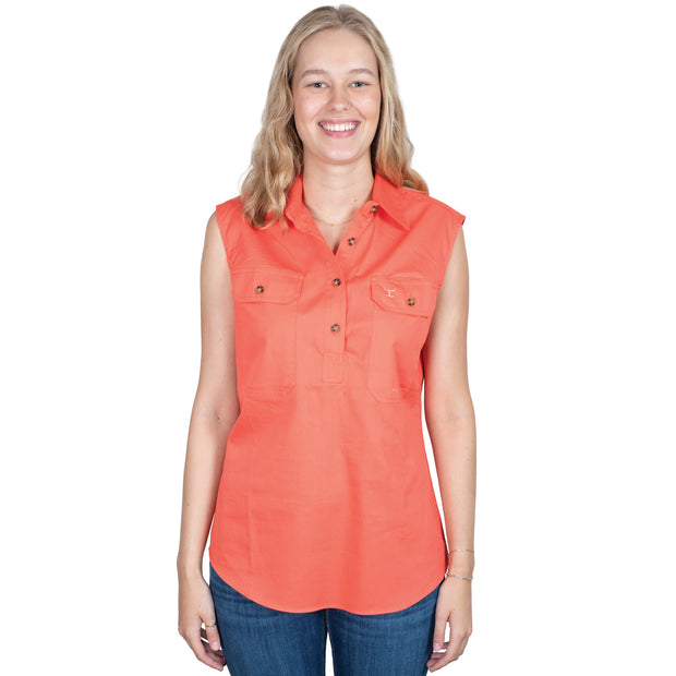 Women's - Kerry - 1/2 Button Sleeveless