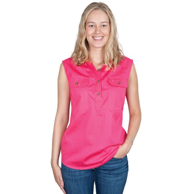 Women's - Kerry - 1/2 Button Sleeveless