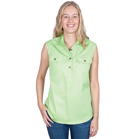 Women's - Kerry - 1/2 Button Sleeveless