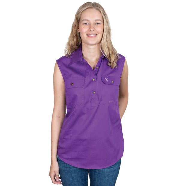 Women's - Kerry - 1/2 Button Sleeveless