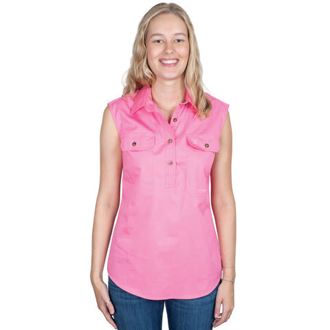 Women's - Kerry - 1/2 Button Sleeveless