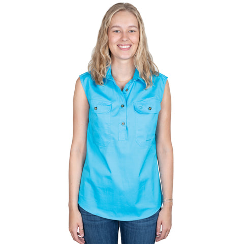 Women's - Kerry - 1/2 Button Sleeveless