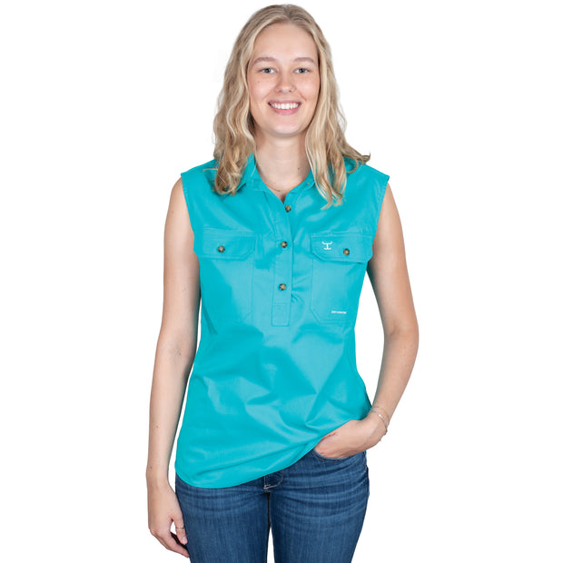 Women's - Kerry - 1/2 Button Sleeveless