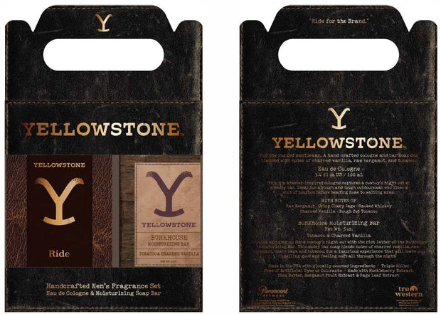 Men's - Yellowstone Ride Gift set For Him Yellowstone Ride Cologne and Bunkhouse Bar