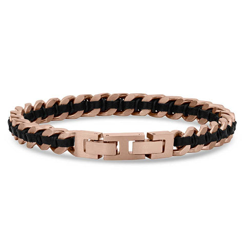 Wrapped In Leather Dark Bracelet