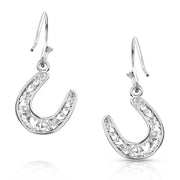 Heartfelt Luck Horseshoe Earrings