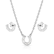 Delicate Glamour Horseshoe Jewellery Set