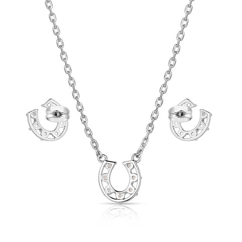 Delicate Glamour Horseshoe Jewellery Set