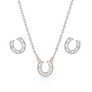 Delicate Glamour Horseshoe Jewellery Set