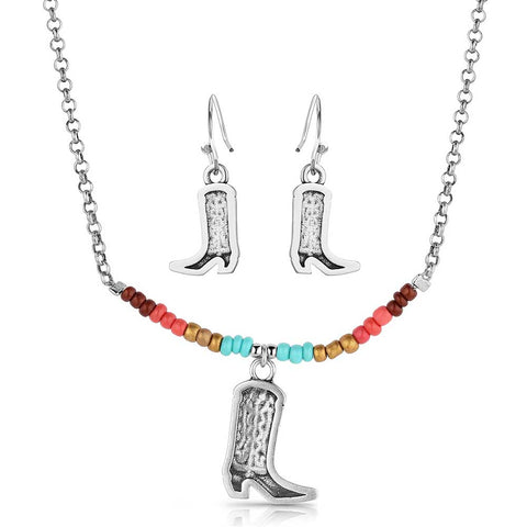 Colorstruck Cowboy Boot Beaded Jewellery Set