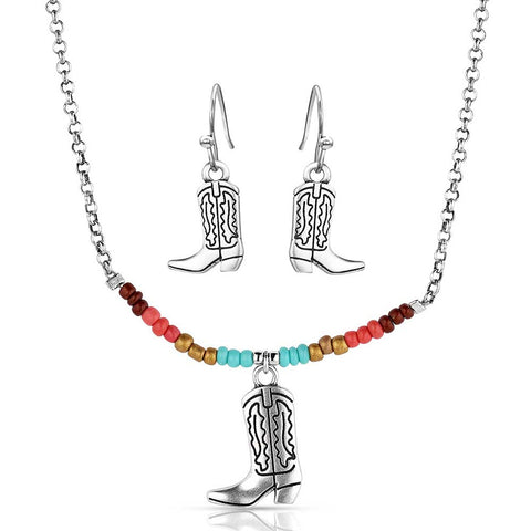 Colorstruck Cowboy Boot Beaded Jewellery Set