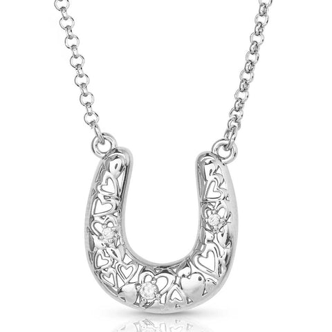 Heartfelt Luck Horseshoe Necklace