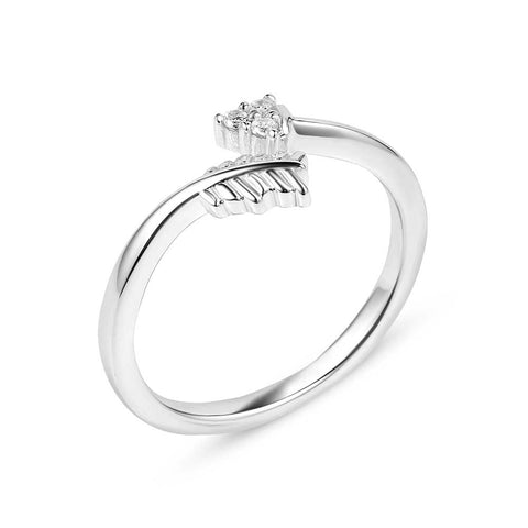 Decisive Arrow Crystal Wrap Ring